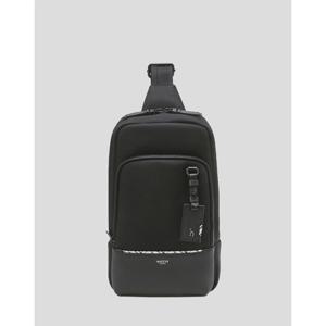 [헤지스핸드백] 블랙 라인배색 슬링백 HJBA5E063BK