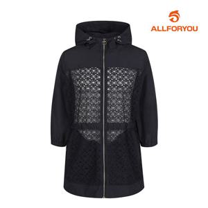 [올포유] 여성 레이스 패치 후드 7부 사파리 점퍼 ALFRL4131-915_G