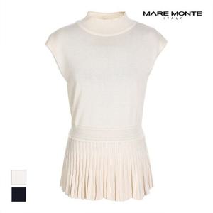 [마레몬떼]MARIO밑단 플리츠 민소매 롱니트_M219MKT58P0