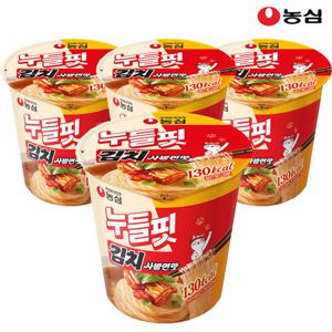 농심 누들핏 김치사발면맛 37.5g x 4개입