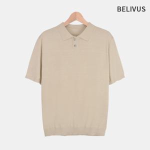 [빌리버스]빌리버스 남자 반팔 니트 무지 카라 티셔츠 BXR012