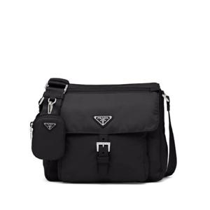 프라다 트라이앵글 로고 플라크 숄더 백 1BD994VB1MRV44