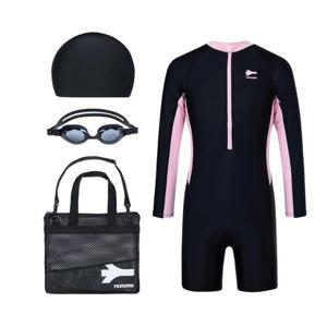 [레노마수영복]여아 유니타드 3부 반신 긴팔 생존 수영 키트GS2F892