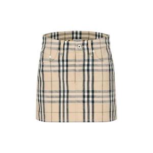 버버리 체크 데님 미니 스커트 8099675 C1506 TP944062622