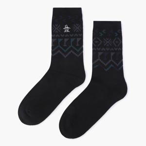 [먼싱웨어]남성 홀리데이 패턴 삭스 블랙(MQ321MSO74)