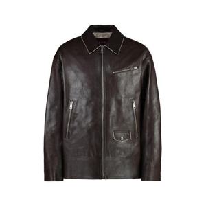 구찌 가죽 자켓 801756XNA12 2433 BROWN