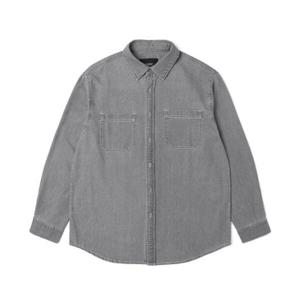 [애드호크]남성 진청 워싱 데님 투포켓 베이직 셔츠(HA3LS03)_CA