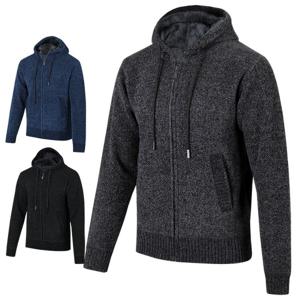 [클라우스]보아털 안감 남성 골프니트 후드집업 KL4421