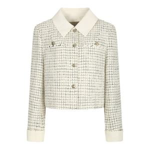 [제이제이 지고트]칼라 장식 크롭 트위드 재킷  GN9A0JKJ8