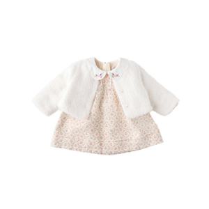 밍크뮤HB(PK)체리플라워SET드레스(35C1240001) 신생아선물 유아동의류 원피스 가디건