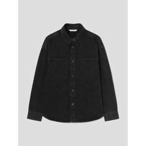 (455964LPA5) [에잇세컨즈] 투포켓 루즈핏 워싱 데님 셔켓 블랙