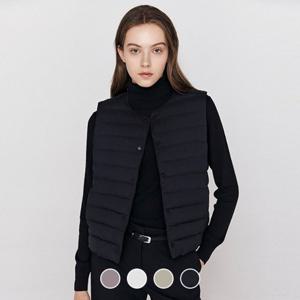 [지오다노]여성 라운드넥/브이넥 경량 퀼팅 패딩 베스트 375912/05375912