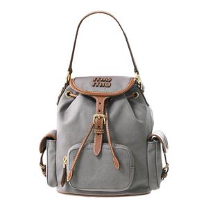 25FW 캔버스 미디엄 백팩 그레이 5BZ043 2IBQ F04KC