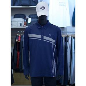 팜스프링스 세이브존03 팜스프링스 남성 골프 가을 배색 라인 디자인 카라 티셔츠 ASTSM234158GA