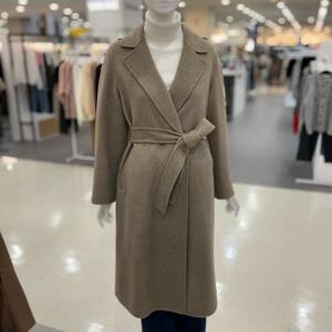 [숲]로레인  구스충전재 모 100% 롱 코트 OBBHCR21