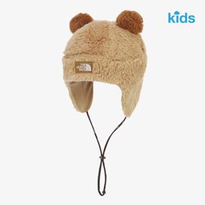 노스페이스 키즈 NE3BR51R 베이지 애니 메이트 이어머프 비니