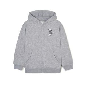 MLB키즈후드집업 NQK 7AHDB0346-43MGL 베이직 스몰로고 기모 후드집업 보스턴 레드삭스