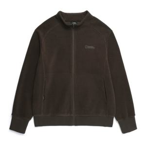 내셔널지오그래픽 N254WFT060 여성 변형 플리스 하이넥 풀집업 BROWN