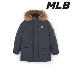 MLB (3ADJB0656-43CGS) 고프코어 후드 FUR 미드 구스 패딩