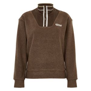 [와이드앵글]여성 CO 로고 아트웍 니트에리 스웨트셔츠 Light Brown(WWW25272E6)