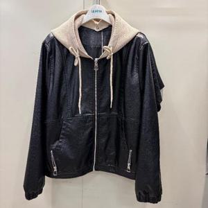 L254BLJA06BKFS HC42 피팅후드레더쟈켓 L254BLJA06BKFS