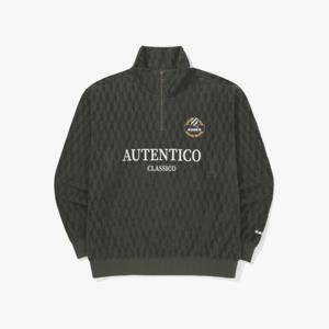 디아도라긴팔티 AQS D5323LFS21KAS 테리 자카드 하프집업 맨투맨 KHAKI