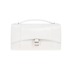26 SS 발렌시아가 로고 플라크 엠보싱 클러치 백 화이트 8340402ABWE