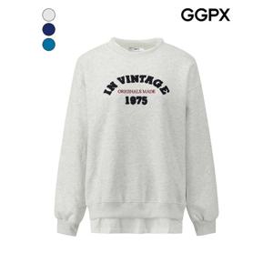 [GGPX]부클 레터링 레이어드형 맨투맨 티셔츠 (GPCTS023F)