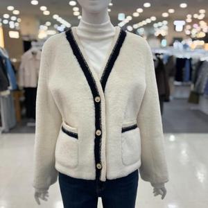 SOUP sh06 르누아 배색브이 도톰 가디건 ABXGD21