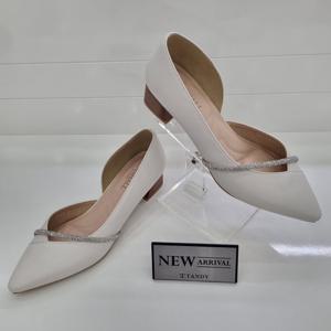 [탠디]미셸by탠디 여성 4cm 브이라인 줄큐빅 정장구두 AA_123029