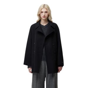 [시슬리]버디 더블 버튼 미드 코트 SACT34561