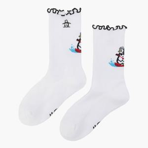 [먼싱웨어]여성 그래픽 삭스 화이트 MR122LSO24