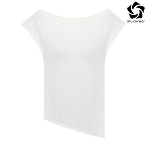 뮬라웨어 여성 슈퍼 소프트 타이업 숏 슬리브 AWSFTS102-SIV-YDP