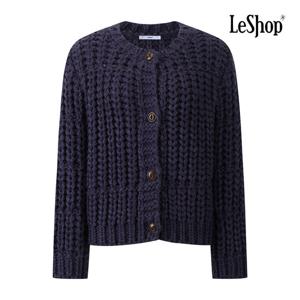 르샵  하찌 짜임 버튼 가디건 (BQ1KC001A)