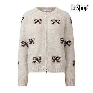 르샵  리본 짜임 투웨이 집업 가디건 (BQ1KC003A)