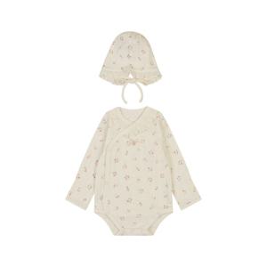 [에뜨와]코크배내수트모자SET 07T117/출산,신생아 백일선물,긴팔우주복,바디수트,말띠