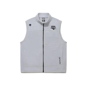 데상트 공용 USAT 폴라텍 마이크로 플리스 베스트 BQ123IVE11-GR