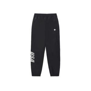 데상트 남성 USAT 이중직 우븐 조거 팬츠 BQ121IWP12-BLK0