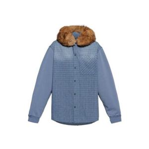 26 SS 발렌시아가 데코레이티브 후드 체크 자켓 850760TTM26