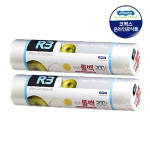 코멕스 R3 위생롤백 1호(25cm X 35cm X 200매) X 2개