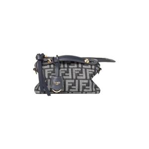 펜디 바이 더 웨이 소프트 FF 자카드 미니백 다크 블루 8BS098AUT4F1UJ5