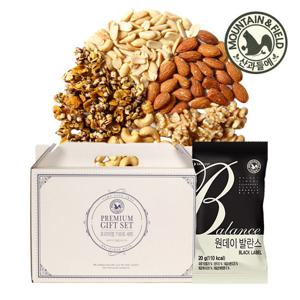 [산과들에] 하루견과 원데이발란스블랙 30봉 선물세트 (그래놀라하루견과)