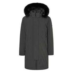 [TAG가 959,000원] 헤지스 남성 24FW 그레이 프리미엄 폭스퍼 탈부착 구스다운 파카 HZJU4D602S2