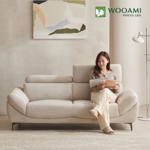 [매장진열상품]우아미가구 브리즈 3인 갤럭시원단 소파 2color