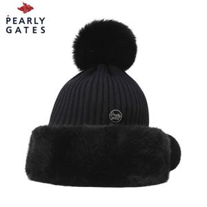 [파리게이츠] 파리게이츠 여성 폼폼이 니트 융기모 비니 521C4CP681_BK