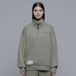 내셔널지오그래픽 N241USW906 컴포터블 반집업 맨투맨 KHAKI