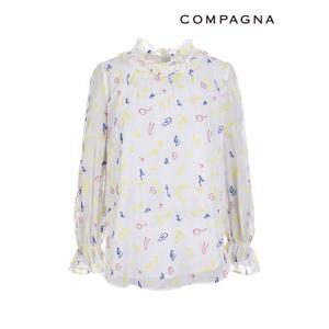 [꼼빠니아]쉬폰 프릴 블라우스_CABS2-WRB040