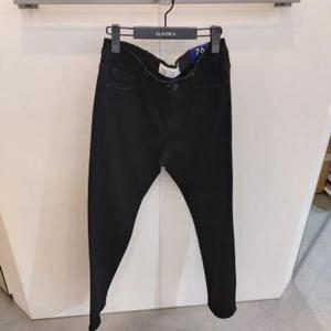 클라이드엔 FLDDP431M 기모 테이퍼드핏 블랙진