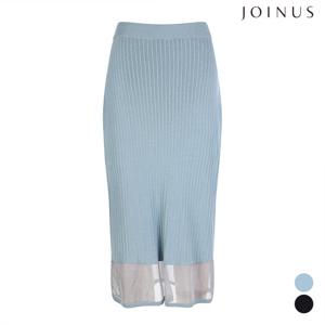 니트 시스루 배색 밴딩 스커트_JABS3-WSS260
