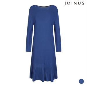 보트넥 밑단 주름 니트 롱 원피스_JABS3-WSO200